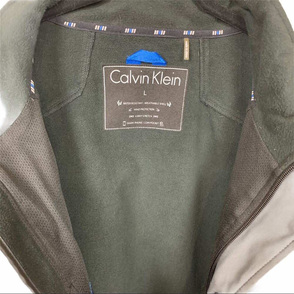 Calvin Klein Soft Shell Jacket Slate Gray Size L - image 4